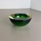 Italian Round Green Bowl in Murano Glass, 1970s 7