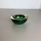 Italian Round Green Bowl in Murano Glass, 1970s 3