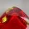 Italian Red Yelllow Ashtray in Murano Glass, 1970s 16