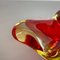 Italian Red Yelllow Ashtray in Murano Glass, 1970s, Image 9