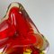 Italian Red Yelllow Ashtray in Murano Glass, 1970s 11