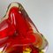 Italian Red Yelllow Ashtray in Murano Glass, 1970s, Image 11
