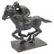 Jill Sanders, Jockey on Horse, 20th Century, Bronze, Image 1