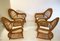 Rattan and Wicker Armchairs from Gervasoni, 1970, Set of 4 5