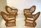 Rattan and Wicker Armchairs from Gervasoni, 1970, Set of 4, Image 5