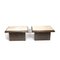 Coffee Tables with Travertine Top from Belgo Chrom, 1970s, Set of 2 6