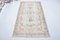 Small Vintage Modern Natural Pale Oushak Area Rug, Image 4