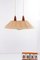 Teak and Sissal Hanging Lamp from Temde, 1960s 9
