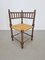 Mid-Century Bobbin Oak Corner Chair, 1950s 4