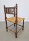 Mid-Century Bobbin Oak Corner Chair, 1950s 5