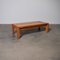 Low Coffee Table in Elm from Maison Regain, 1980s 1