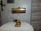 Vintage Art Deco Brass Banker Table Lamp, 1950s 1