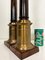 Large Empire Brass and Faux-Wood Table Lamps, 1980s, Set of 2 7