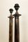Large Empire Brass and Faux-Wood Table Lamps, 1980s, Set of 2 8