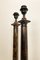 Large Empire Brass and Faux-Wood Table Lamps, 1980s, Set of 2, Image 8