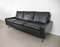 Black Leather Sofa, Germany, 1960s, Image 5