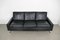 Black Leather Sofa, Germany, 1960s, Image 3