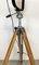 Vintage Grey Theatre Spotlight Floor Lamp on Wooden Tripod from Elektrosvit, 1970s, Image 11