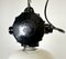 Industrial Black Enamel Ceiling Lamp with Glass Cover, 1950s 8