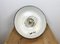 Industrial Black Enamel Ceiling Lamp with Glass Cover, 1950s, Image 11
