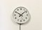 Vintage White Electric Station Wall Clock from Nedklok, 1970s 2