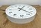 Vintage White Electric Station Wall Clock from Nedklok, 1970s 13