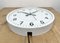 Vintage White Electric Station Wall Clock from Nedklok, 1970s 15