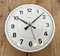 Vintage White Electric Station Wall Clock from Nedklok, 1970s 10