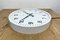 Vintage White Electric Station Wall Clock from Nedklok, 1970s 11