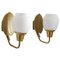 Swedish Modern Brass Wall Lamps from ASEA, 1940s, Set of 2, Image 1