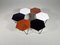 Tables Basses Hexagonales par Isa Bergamo pour Gio Ponti, 1950s, Set de 6 2