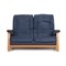 Blaues Leder Sofa von Himolla 1