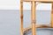 Vintage Bambus Sessel mit Fußhocker, 2er Set 7