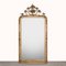 19th Century Louis Philippe Mirror with Ornate Flower Crest, Image 1