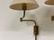 Mid-Century Brass Wall Lights by Florian Schulz, 1970s, Set of 2 6