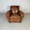 French Leather Club Chair, 1920s 2