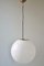 Weiße Deckenlampe aus Muranoglas, 1970er 3