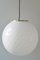 White Swirl Murano Glass Ceiling Lamp, 1970s 1