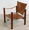 Vintage Safari Stuhl aus Leder 10