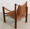 Vintage Safari Stuhl aus Leder 12