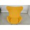 Chaise Pivotante Egg en Tissu Jaune par Arne Jacobsen pour Fritz Hansen, 2012 5