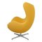 Egg Swivel Chair in Yellow Fabric by Arne Jacobsen for Fritz Hansen, 2012, Image 4
