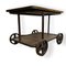 Industrial Serving Trolley in Cast Iron with Wooden Shelves, 1920s, Image 5