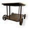 Industrial Serving Trolley in Cast Iron with Wooden Shelves, 1920s, Image 2