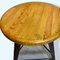Bauhaus Industrial Stool with Wooden Seat 2