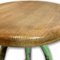 Industrial Iron Stool with Oak Seat, 1920s, Image 2