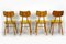 Vintage Wooden Dining Chairs from Ton, 1960s, Set of 4 5