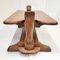 Vintage French Horse-Headed Coffee Table in Oak, 1970 8