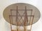 Vintage Round Dining Table in Bamboo and Glass, 1950s 6