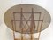 Vintage Round Dining Table in Bamboo and Glass, 1950s, Image 6